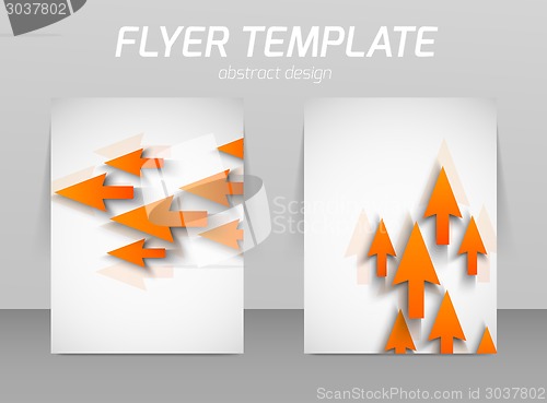 Image of Abstract flyer template design