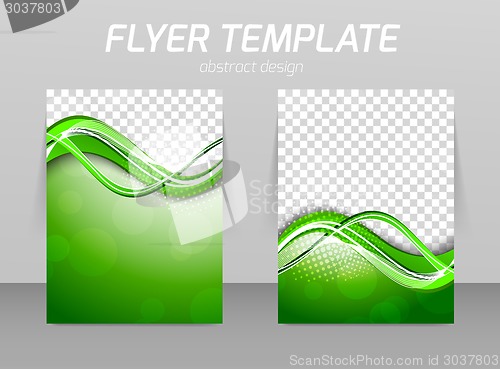 Image of Abstract flyer template design