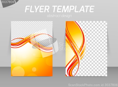 Image of Abstract flyer template design
