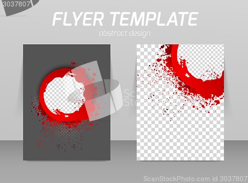 Image of Abstract flyer template design