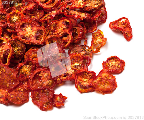 Image of Dried slices of ripe tomato