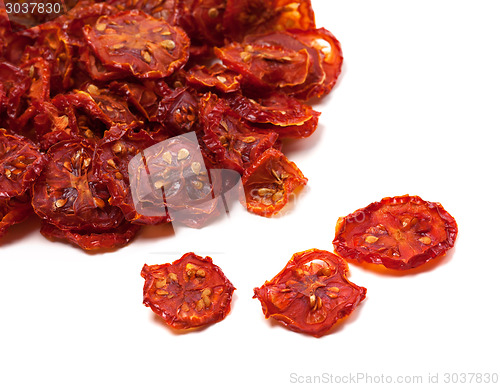 Image of Dried slices of ripe tomato