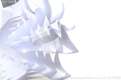 Image of paper christmas snowflake texture 