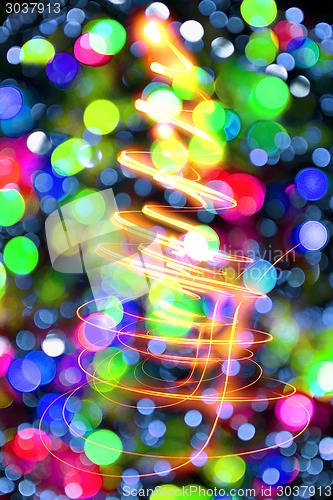 Image of christmas lights background