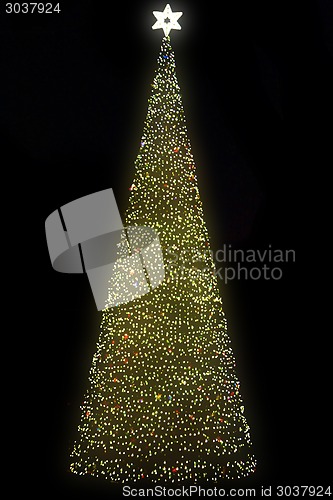 Image of christmas tree in Ostrava