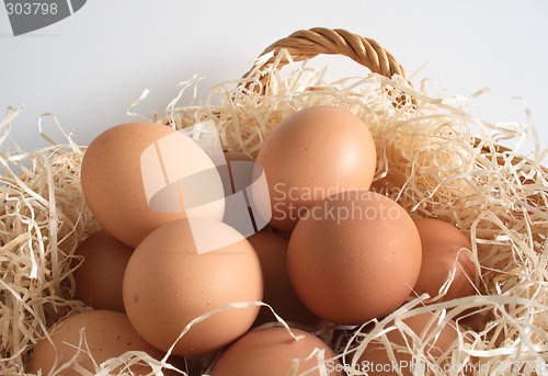 Image of eggs in a basket