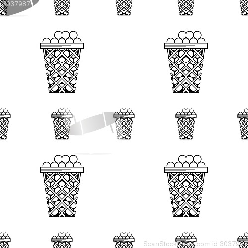 Image of Vector background for golf. Golf basket