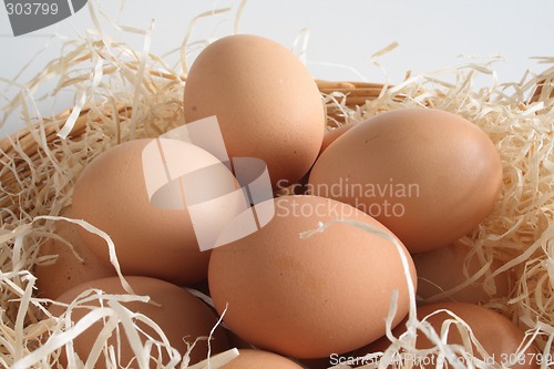 Image of eggs in a basket