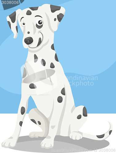 Image of dalmatian dog cartoon illustration