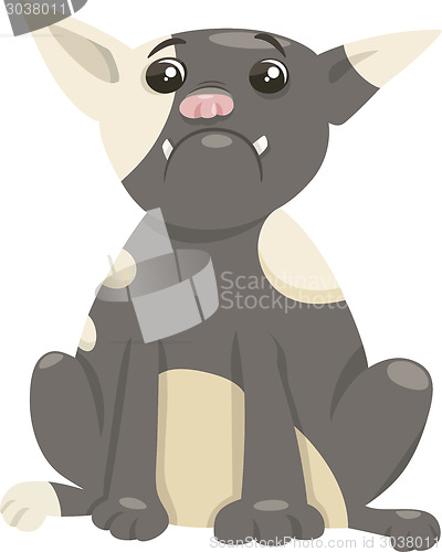 Image of french bulldog dog cartoon