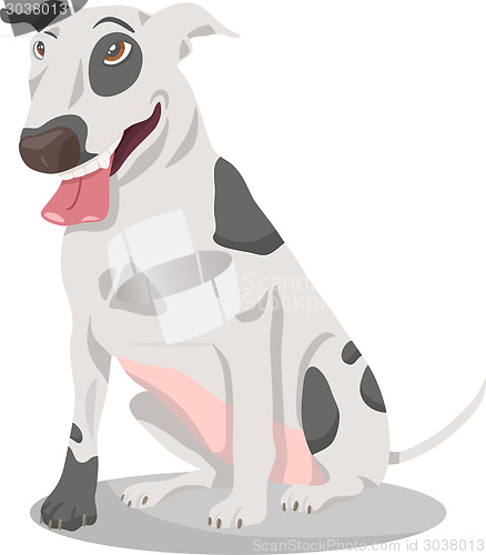 Image of bull terrier dog cartoon illustration