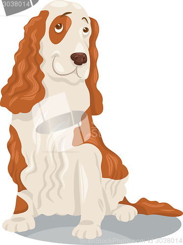 Image of cocker spaniel dog cartoon illustration