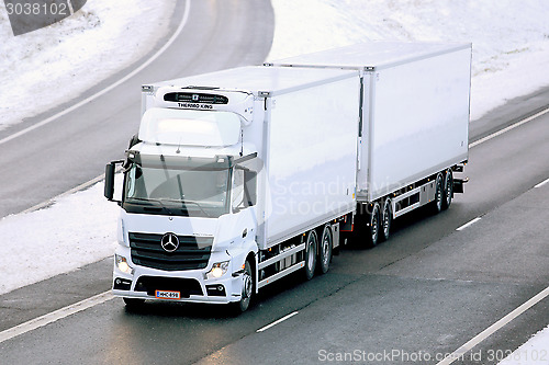 Image of Mercedes-Benz Actros Temperature Controlled Trailer Truck