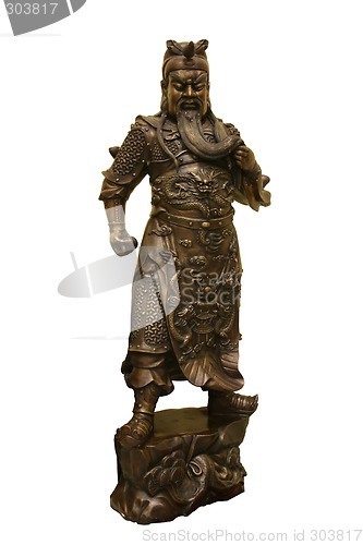 Image of Statue of Chinese warrior
