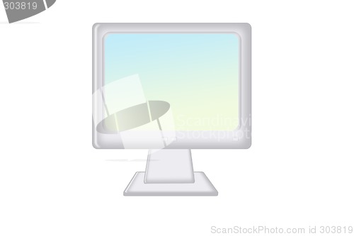 Image of Isolated LCD monitor