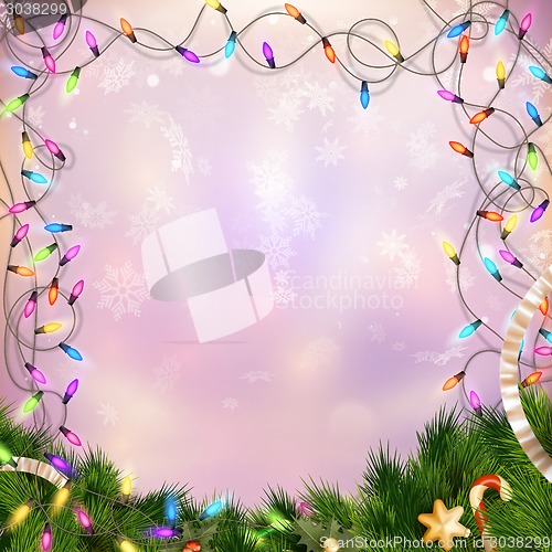 Image of Christmas defocused light. EPS 10