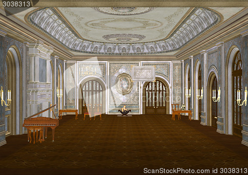 Image of 3d Illustration Ballroom