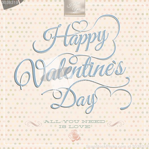 Image of Happy Valentine's Day - Lettering. EPS 10