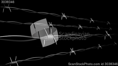 Image of Barbed wire.