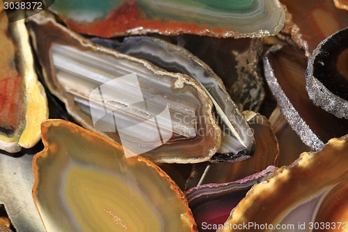 Image of agate collection