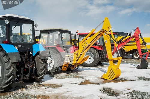 Image of Agricultural machinery exhibition. Tyumen. Russia