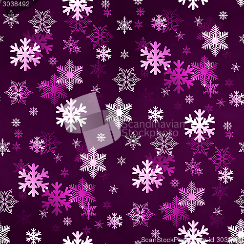 Image of Dark Lilac Snowflakes