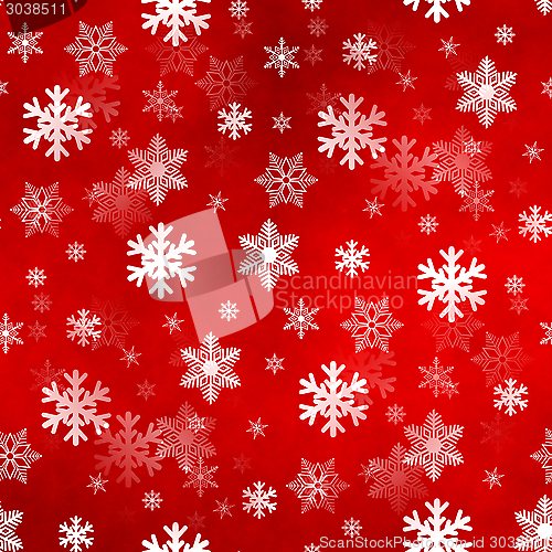 Image of Light Red Snowflakes