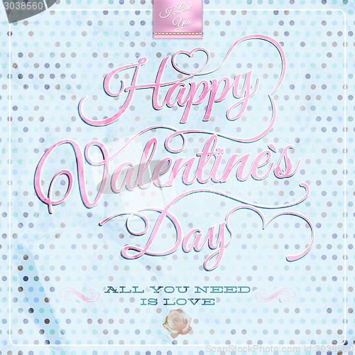 Image of Happy Valentine's Day - Lettering. EPS 10