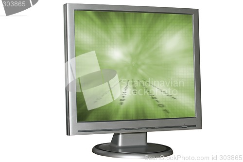 Image of Isolated LCD monitor