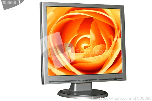 Image of Isolated LCD monitor