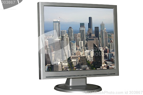 Image of Isolated LCD monitor