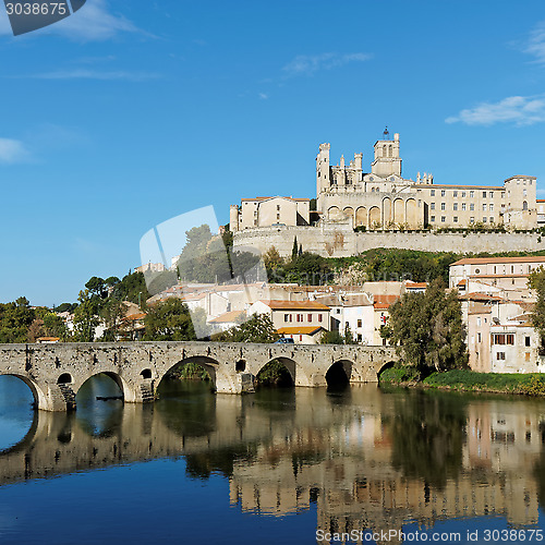 Image of Beziers in autumn, France