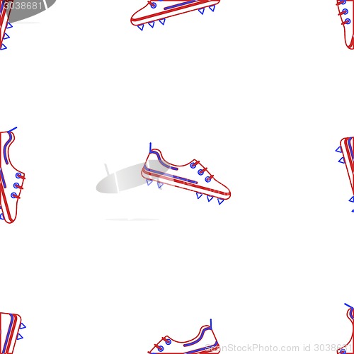 Image of Vector background for American football shoes