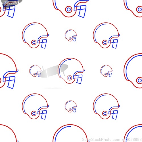 Image of Vector background for American football helmet