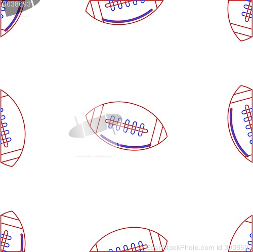 Image of Vector background for American football. Ball
