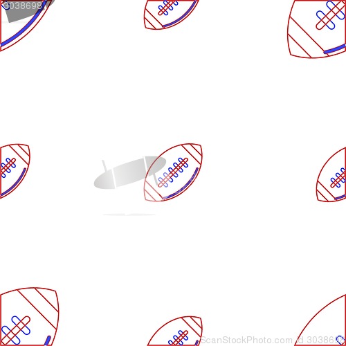 Image of Vector background for American football. Ball