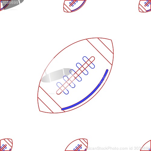 Image of Vector background for American football. Ball