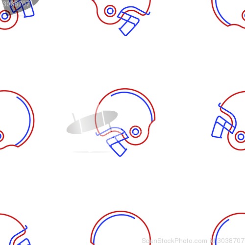 Image of Vector background for American football helmet