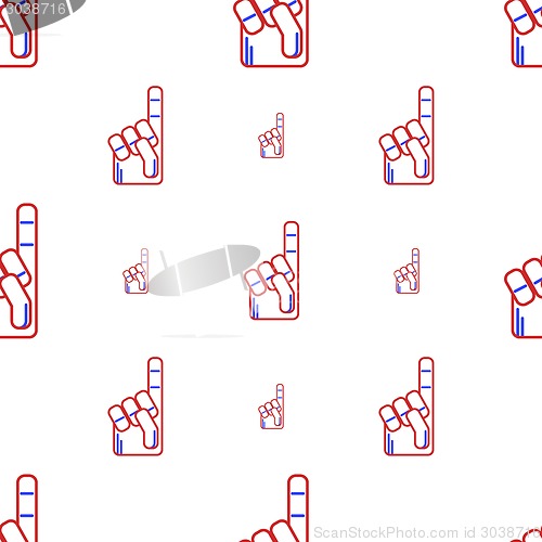 Image of Vector background for fan finger glove