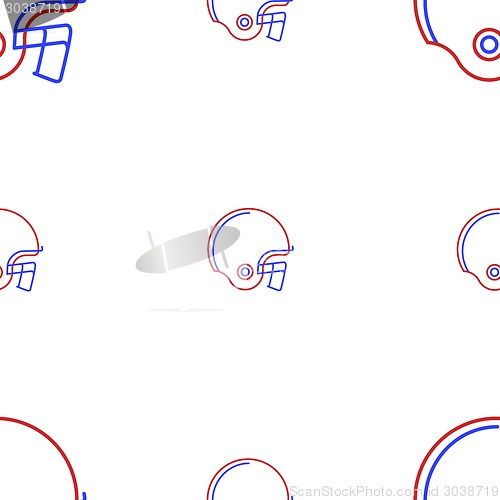Image of Vector background for American football helmet
