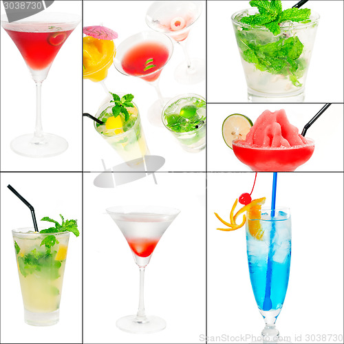 Image of cocktails collage