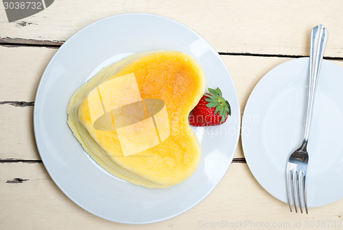 Image of heart cheesecake