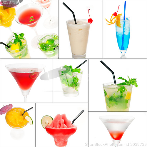 Image of cocktails collage