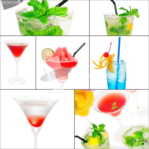 Image of cocktails collage