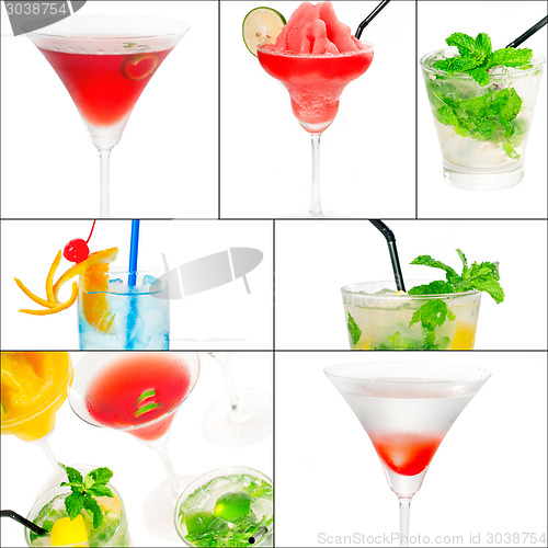 Image of cocktails collage