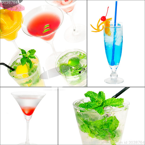 Image of cocktails collage