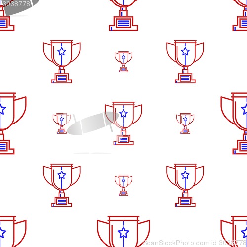 Image of Vector background for winner trophy cup