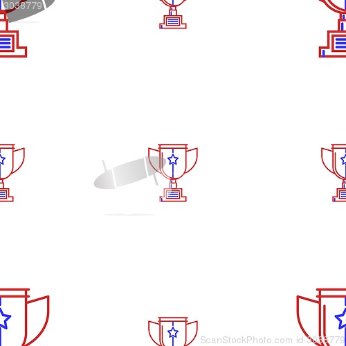 Image of Vector background for winner trophy cup