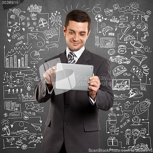 Image of Young man life concept
