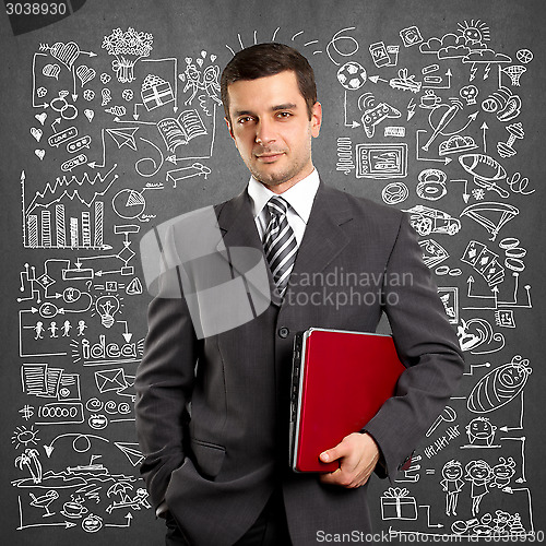 Image of Young man life concept